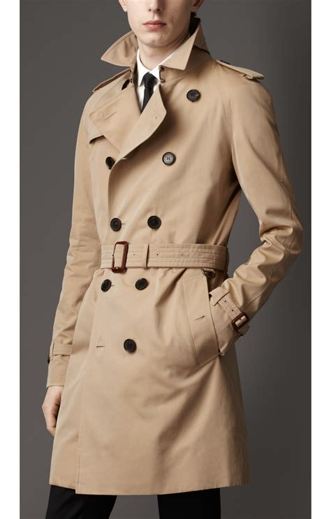 burberry buckingham mid-length trench coat|Burberry long trench coat men.